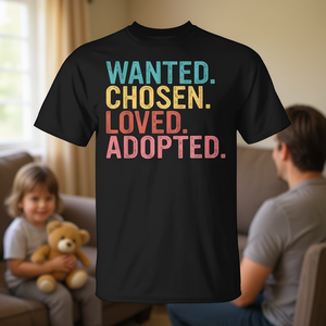 T-shirt pour la sensibilisation à l'adoption, à l'adoption par des familles d'accueil et aux enfants adoptés - Product Image 3