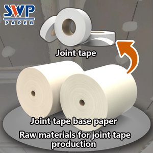 Ruban adhésif blanc haute résistance à la déchirure de 145 g <span class=keywords><strong>pour</strong></span> la fabrication de ruban de jointoiement <span class=keywords><strong>pour</strong></span> cloisons sèches, ruban de protection <span class=keywords><strong>pour</strong></span> les <span class=keywords><strong>joints</strong></span> de cloisons sèches - Product Image 1
