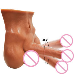 Molde de Dildo Realista con Textura de Piel, Impermeable, Portátil, Sensación Real al Tacto, para Uso Gay y Heterosexual, para Juego Anal, Sexo Adulto - Product Image 1