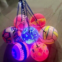 Ballon lumineux clignotant en gros, promotion, ballon de plage gonflable néon en PVC, ballon de basket, jouets LED pour fête d'enfants, cadeau pour garçons et filles