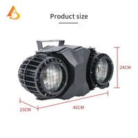 Projecteur de scène COB étanche IP65 à 2 yeux, lumière blinder DMX512 extérieure blanc chaud/froid pour DJ, concerts et événements