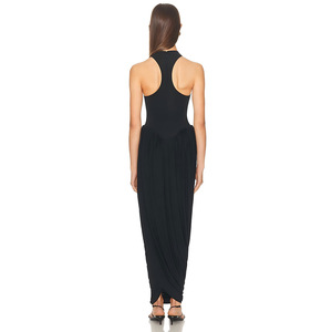 Nouvelle robe plissée sexy à fente pour femme, tendance et très vendue - Product Image 4