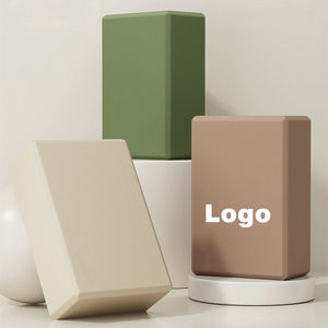 Bloque de Yoga Personalizado de Espuma EVA con Logotipo, Bloque de Pilates Grueso Marrón y Negro, Ladrillo de Yoga de Alta Densidad, Accesorios de Pilates al por Mayor - Product Image 1