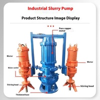 Pompa Pasir Submersible Paduan Kromium Tinggi Tahan Aus Pompa Lumpur Pengorekan Sungai dan Kolam Pompa Lumpur Efisiensi Tinggi Penghisap Pasir