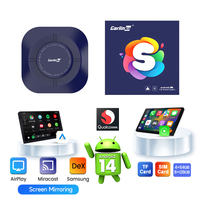 Boîtier multimédia intelligent portable Carlinkit Tbox Android 14 8 Go ROM 128 Go RAM Mirrorlink Voiture Carplay AI Box 6-en-1