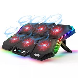 <span class=keywords><strong>Refroidisseur</strong></span> d'ordinateur <span class=keywords><strong>portable</strong></span> ergonomique personnalisable avec ventilateurs ultra-<span class=keywords><strong>silencieux</strong></span>, éclairage RGB et ports USB pour ordinateur <span class=keywords><strong>portable</strong></span> de jeu - Product Image 1