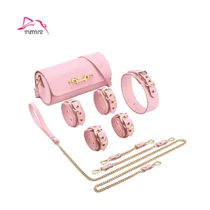 Women Wife Most Popular Exquisite Gifts Pink Leather BDSM Products Bondage Cuffs