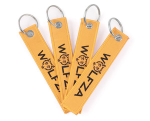 Großhandel Fabrik Maßgefertigtes Gewebtes Etikett Polyester Langlebiges Schlüsselband Beidseitig Bestickt Individueller Schlüsselanhänger Auto Motorrad - Product Image 5