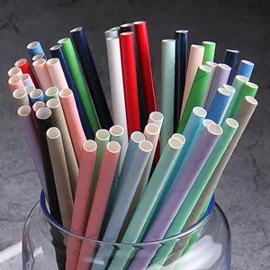 Environmental Food Grade Long-lasting Durable Multi-color Pure Paper Straw