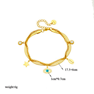 Fashion Charm Bracelets Zinc Alloy Multi Layered Pendant Butterfly Star Gift Jewelry B741 B779 - Product Image 5