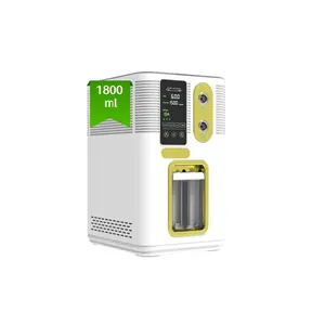 2024 nouveau Design SPE PEM 1800ml générateur de gaz brun Portable électrolyse inhalateur hydrogène respiration inhalation Machine générateur