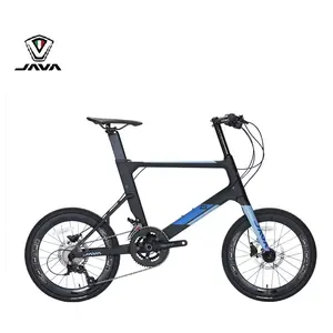 Java cl cb 451 bicicletas profissionais, 18 velocidades de fibra de carbono 22 polegadas mini roda pequena corrida de estrada commudar