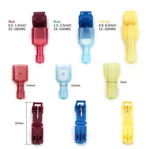 Hampool Rood Blauw Geel T Tap Quick Splice Connectors Terminal Draad Splicing Connector