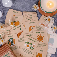 BespritGift Vente en gros Bougie parfumée Get-Well de qualité supérieure Articles cadeaux Ensemble de méditation pour le bien-être Ensembles de soins personnels