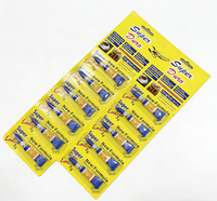 Colle liquide acrylique instantanée super résistante de qualité professionnelle, 12 pièces, colle liquide pour caoutchouc, colle liquide transparente pour chaussures