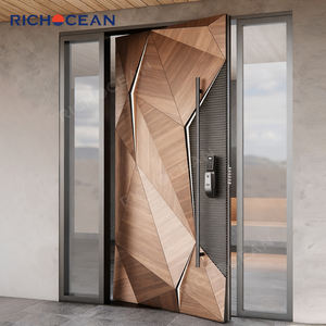 Puerta Principal <span class=keywords><strong>de</strong></span> Seguridad RICHOCEAN con Diseño Geométrico 3D, Blindada con Aluminio, para Exteriores - Product Image 3