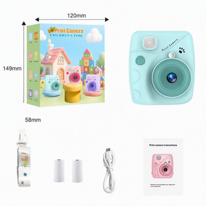 Cámara Impresora, Nueva Llegada, Cámara de Impresión Instantánea de Papel a Color para Niños, Cámara Digital HD Portátil con Pantalla de 2.4 Pulgadas, ABS+Silicona - Product Image 5