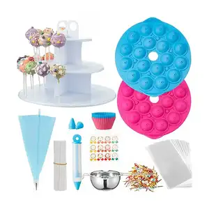 420 PCS Cake Pop Maker Set 3 Tier Cake Pop Stand Schokoladen schmelztiegel