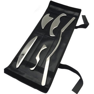 5 pièces couteau fascial grattoir musculaire des tissus profonds guasha ensemble d'outils outil de <span class=keywords><strong>massage</strong></span> en fer acier inoxydable Gua sha masseur fascial musculaire - Product Image 1