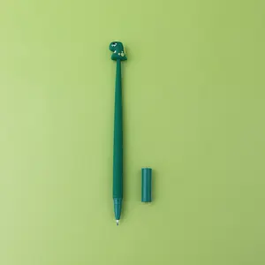 Caneta de gel kawaii, caneta agitável de dragão, verde e maravilhosa, 2022