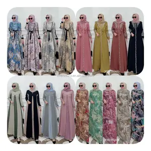 2024 Traditional Islam Jersey Prayer Dress Long Dress Muslim Islamic Clothing Hijab Dresses Lyrca Fabric Cloth Pray Muslim Women