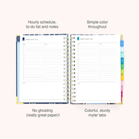 Cahier à spirale A5 personnalisable avec couverture colorée Planificateur scolaire Calendrier Journal laitier Bloc-notes Impression de logo personnalisée