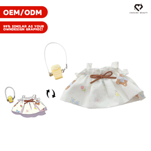 Tenue personnalisée pour poupée en tissu, style sac à popcorn mignon, plusieurs styles au choix, ensemble de vêtements pour ours en peluche - Product Image 1