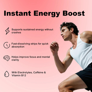 Tiras Energéticas Richtek de Acción Rápida con Menta, Sin Azúcar, Vitamina B12, Pre-Entrenamiento, Rendimiento en el Gimnasio, Suplemento Natural Vegano para la Salud - Product Image 3