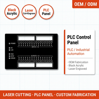 Fabrication sur mesure de panneaux de commande CVC en acrylique découpés au laser, façade de thermostat de climatisation OEM