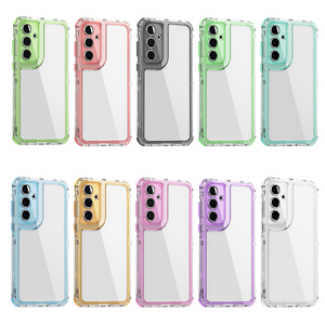 เคสโทรศัพท์กันกระแทก PC สีลูกกวาดใสไฮบริดสีลูกกวาดสำหรับ Samsung Galaxy A55 A25 <span class=keywords><strong>A15</strong></span> A54 A24 A14 A53 <span class=keywords><strong>A15</strong></span> S24พิเศษ - Product Image 6