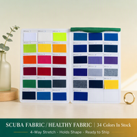 Tissu en polyester et élasthanne double face, extensible dans les quatre sens, respirant, sain, écologique et de qualité supérieure pour uniformes