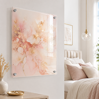 Panneau en acrylique transparent personnalisé pour la sécurité des entrepôts, plaque en plastique imprimée sur mesure avec affichage du logo et des informations de l'entreprise