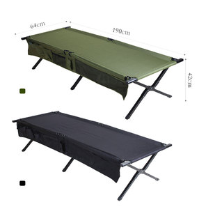 <span class=keywords><strong>Lit</strong></span> <span class=keywords><strong>pliant</strong></span> de camping en plein air pour enfants, en tissu Oxford imperméable, avec support en alliage d'aluminium portable - Product Image 3