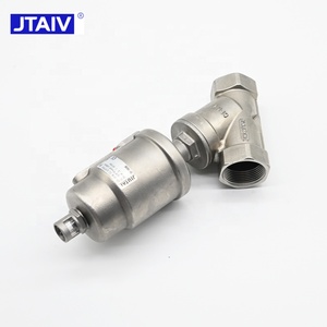 Válvula de Ángulo Neumática de Acero Inoxidable JTAIV 304/316 con Rosca Interna DN15-DN100 1.6MPa Grado Alimenticio - Product Image 4