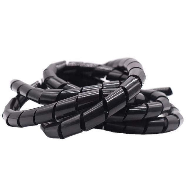 High Quality PE Spiral Cable Wrap Wrapping Bands Factory Supply Cable Management Wire Accessories Cable Tidy Kit