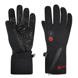 Gants d'hiver coupe-vent antidérapants de haute qualité gants à écran tactile main équipement chaud batterie thermique gants de cyclisme chauffants