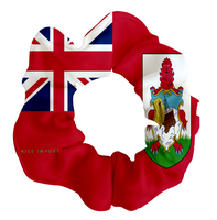 Élastiques à cheveux avec drapeau des Bermudes pour femmes, filles et enfants, accessoires pour cheveux patriotiques, attaches pour queues de cheval, décorations pour la fête nationale