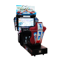 32 pouces HD Outun simulateur de course de voiture Machine de jeu d'arcade en métal Durable divertissement vidéo à pièces adultes Type de boxe