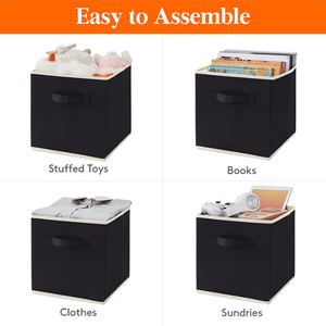 Cajas de Almacenamiento de Tela Plegables Modernas y Duraderas al por Mayor con Asa para Ropa de Armario, Cubiertas Rectangulares Organizadoras - Product Image 4