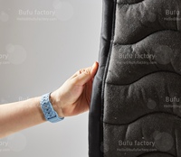 Couvertures d'absorption acoustique robustes Bufu pour studio, réduction du bruit de 60 % pour bureau et KTV, écologiques avec Velcro