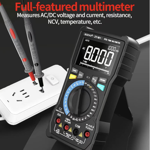 Multimètre ZOYI ZT-M1 True RMS 8000 points de mesure, gamme automatique/manuelle, testeur de tension AC/DC, courant, NCV et température - Product Image 2