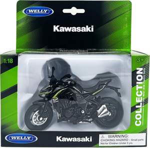 <strong>Welly</strong> <strong>Die</strong> <strong>Cast</strong> Motorcycle Black Kawasaki 2017 Z1000R 1 18 Scale Modern Collectible Model Dirt Bike for Kids - Product Image 6