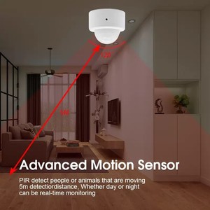Tuya Zigbee Infrared Human Body <b>Movement</b> <b>Sensor</b> with Button Battery No <b>Light</b> Required Smart Home Compatible with Alexa - Product Image 4