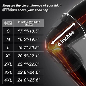 Knee Booster Sports Knee Brace Adjustable Support For Outdoor Fitness Running Protection Unisex Black - Product Image 3