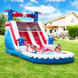 Wet Dry Water Slide Outdoor Indoor Commercial Grade <b>Inflatable</b> With Pool for Kids Adults Backyard Event Water Slide <b>Inflatable</b> W - Product Image 5