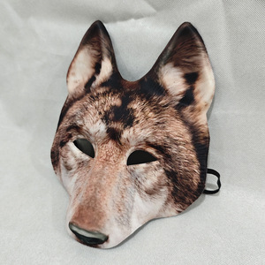 Nouveau Masque de Loup Intégral HLC pour Fête d'<span class=keywords><strong>Halloween</strong></span>, Masque de Loup Amusant pour Défilé du Mardi Gras, Mascarade, Cosplay, Fêtes et Nouveautés - Product Image 6