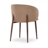 Chaise de salle à manger moderne et durable en velours avec pieds en métal pour la maison, les bars, les hôtels et les restaurants – Vente en gros Chine