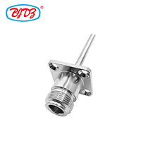 Approvisionnement d'usine Laiton N Type Femelle Jack Bride 4 Trous N Jack Filetage M5 38mm 1.5 Pouces RF Coax Coaxial Connecteurs en Stock