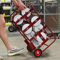 Distributeur de fil de cerclage personnalisé JH-Mech pour l'usine, en acier au carbone thermolaqué, support de bobine de fil réglable