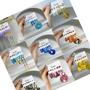2023 nouvelle mode Style coréen boucles d'oreilles en gros fille mignon boucles d'oreilles mixte mignon acrylique femmes accessoire boucles d'oreilles - Product Image 6
